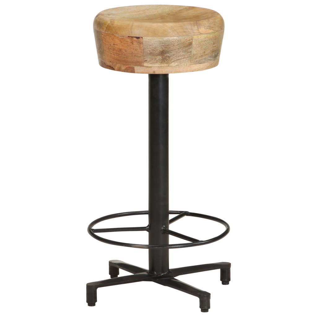 Tabouret de Bar Industriel en Bois de Manguier 65 Cm-La-Fabrique-Industrielle