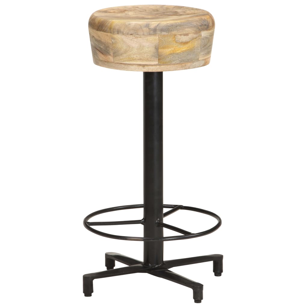 Tabouret de Bar Industriel en Bois de Manguier 65 Cm-La-Fabrique-Industrielle