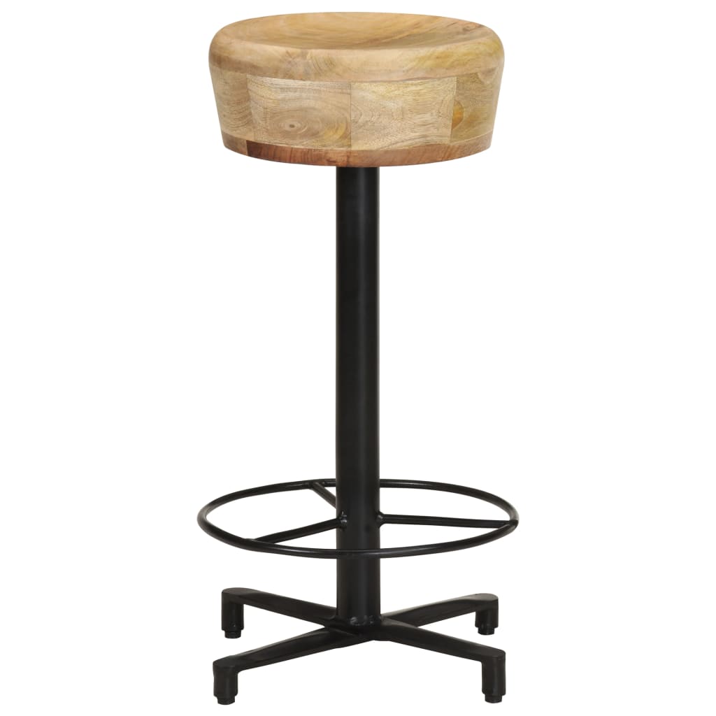 Tabouret de Bar Industriel en Bois de Manguier 65 Cm-La-Fabrique-Industrielle