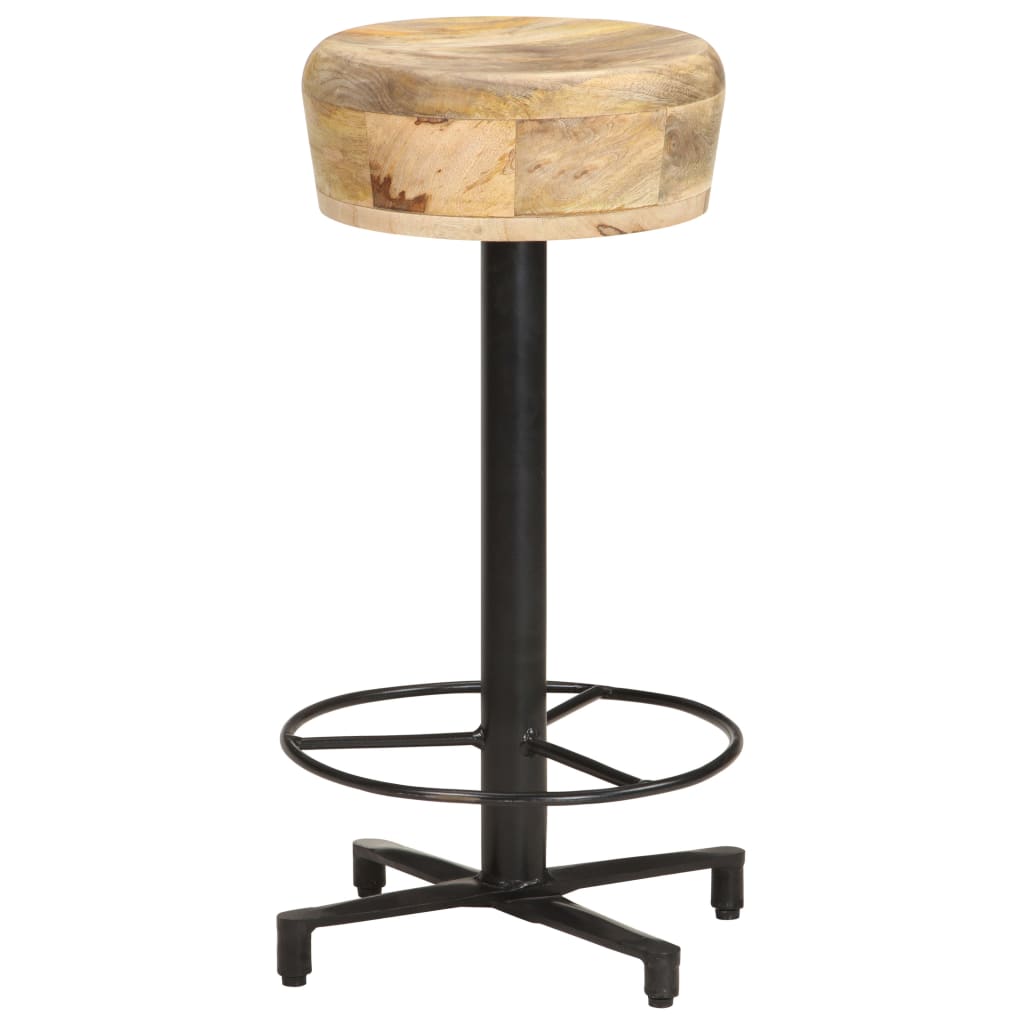 Tabouret de Bar Industriel en Bois de Manguier 65 Cm-La-Fabrique-Industrielle