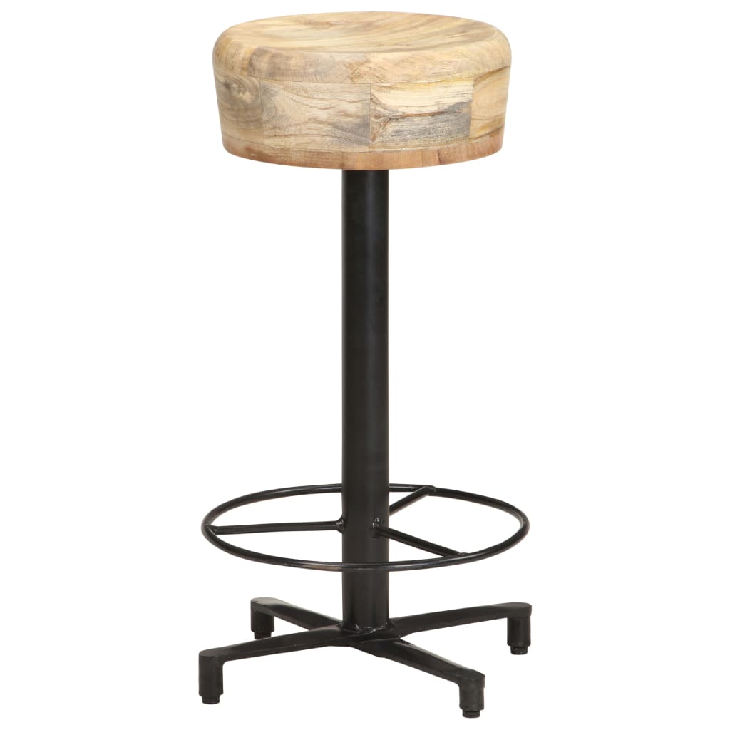 Tabouret de Bar Industriel en Bois de Manguier 65 Cm-La-Fabrique-Industrielle