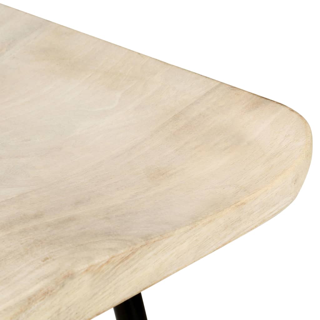 Tabouret de Bar Industriel en Bois de Manguier et Noir-La-Fabrique-Industrielle