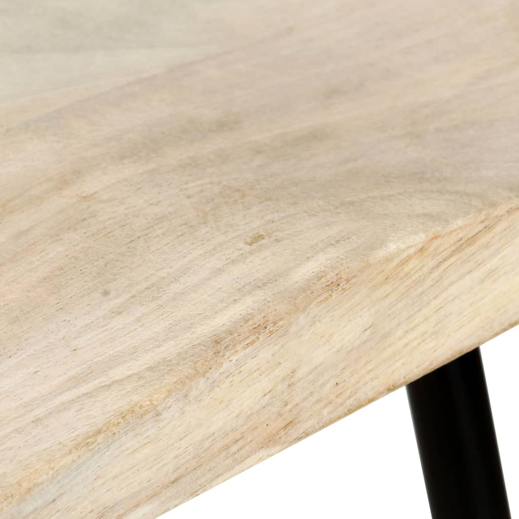 Tabouret de Bar Industriel en Bois de Manguier et Noir-La-Fabrique-Industrielle