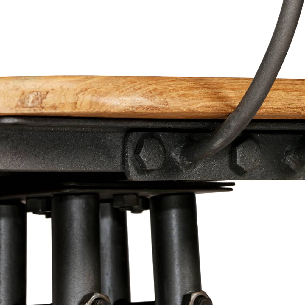 Tabouret de Bar Industriel en Métal et Bois avec Dossier-La-Fabrique-Industrielle