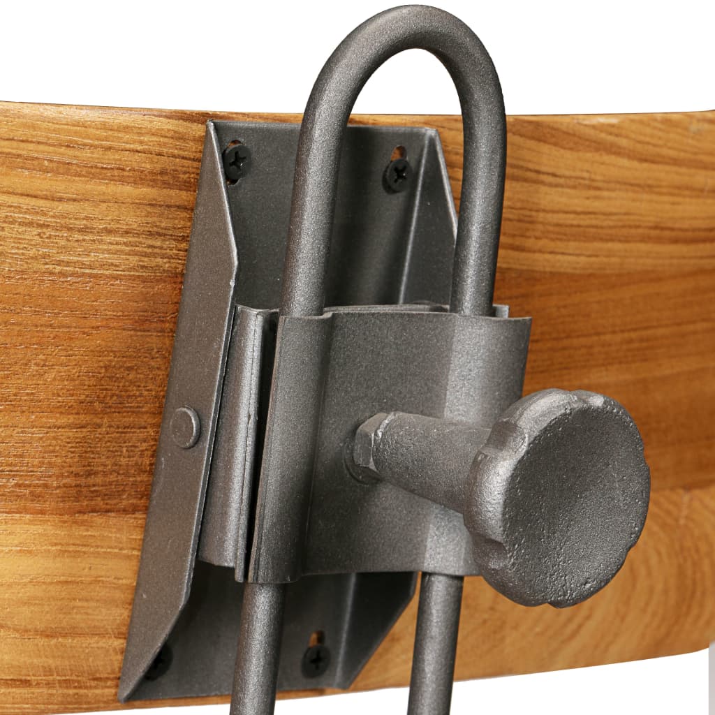 Tabouret de Bar Industriel en Métal et Bois avec Dossier-La-Fabrique-Industrielle