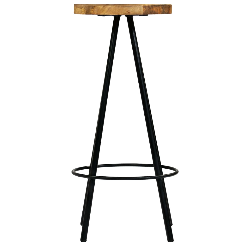 Tabouret de Bar Industriel en Métal et Bois de Manguier-La-Fabrique-Industrielle