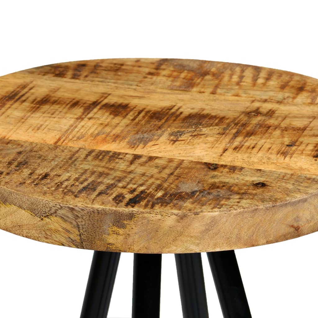 Tabouret de Bar Industriel en Métal et Bois de Manguier-La-Fabrique-Industrielle