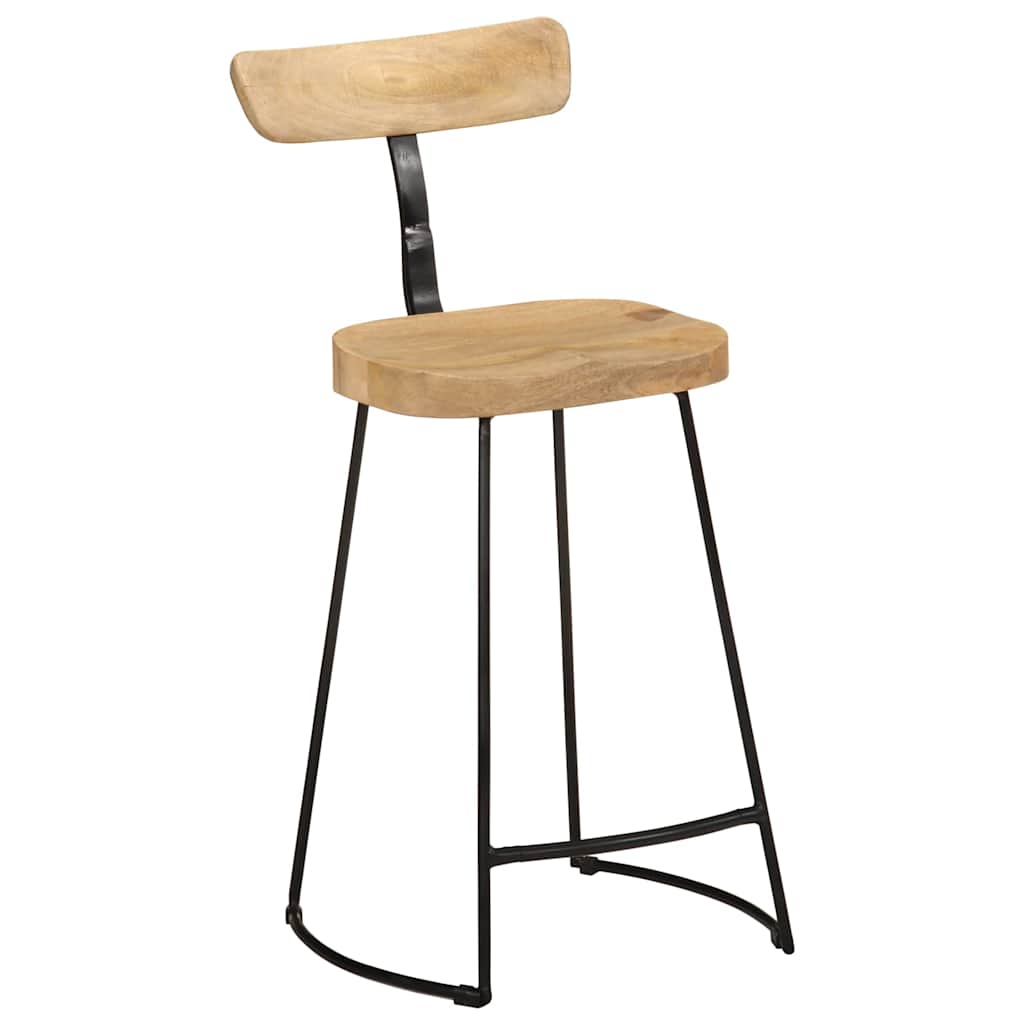 Tabouret de Bar en Bois et Métal Style Industriel-La-Fabrique-Industrielle