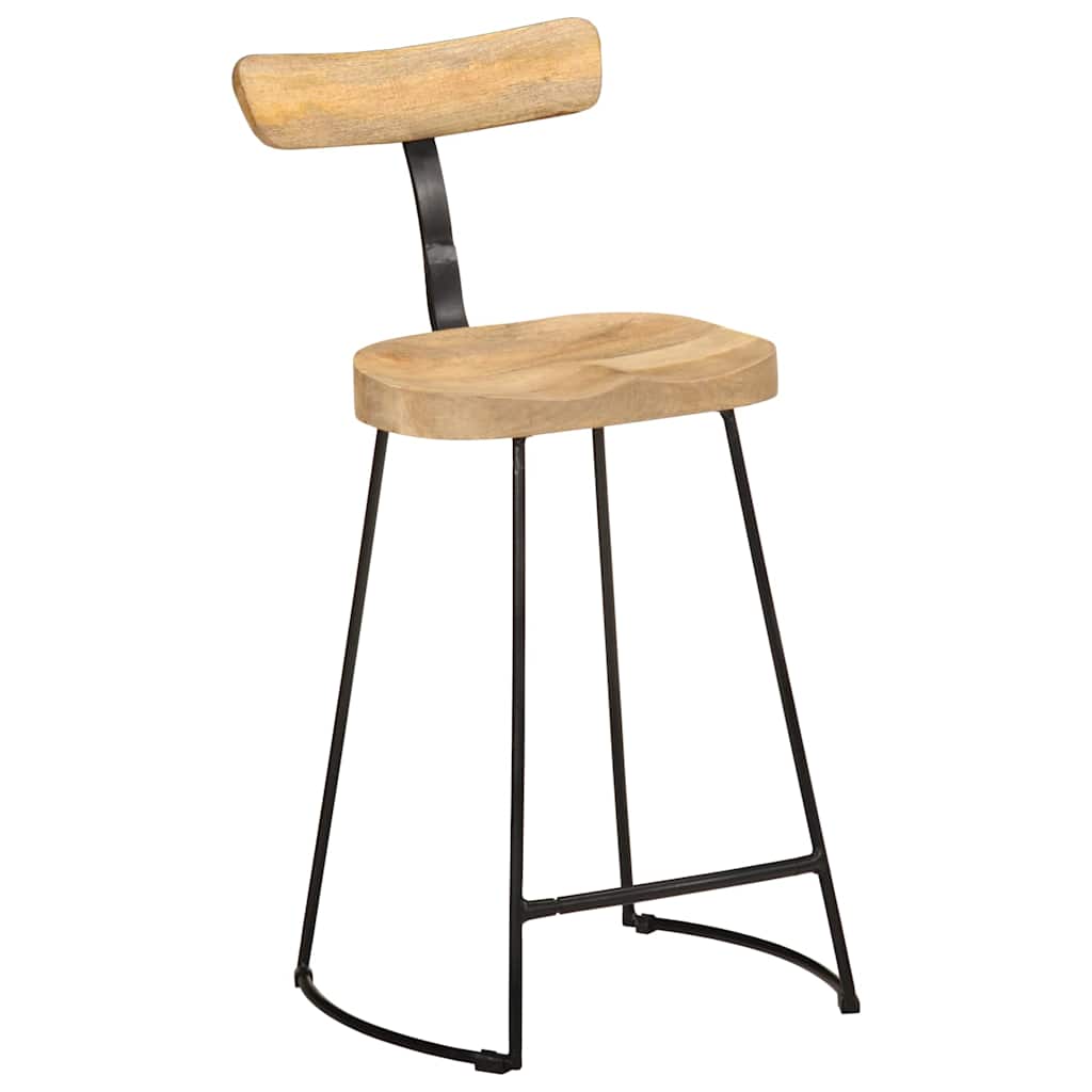 Tabouret de Bar en Bois et Métal Style Industriel-La-Fabrique-Industrielle