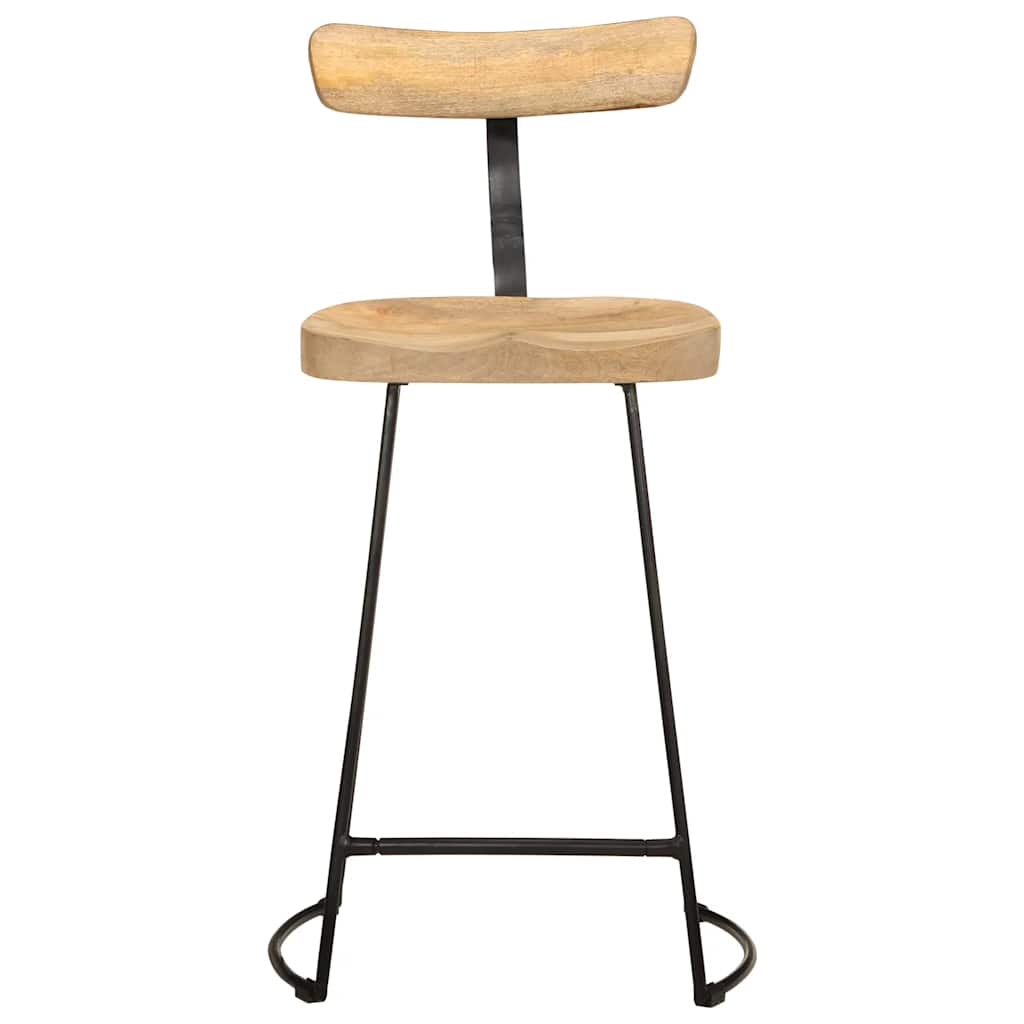 Tabouret de Bar en Bois et Métal Style Industriel-La-Fabrique-Industrielle