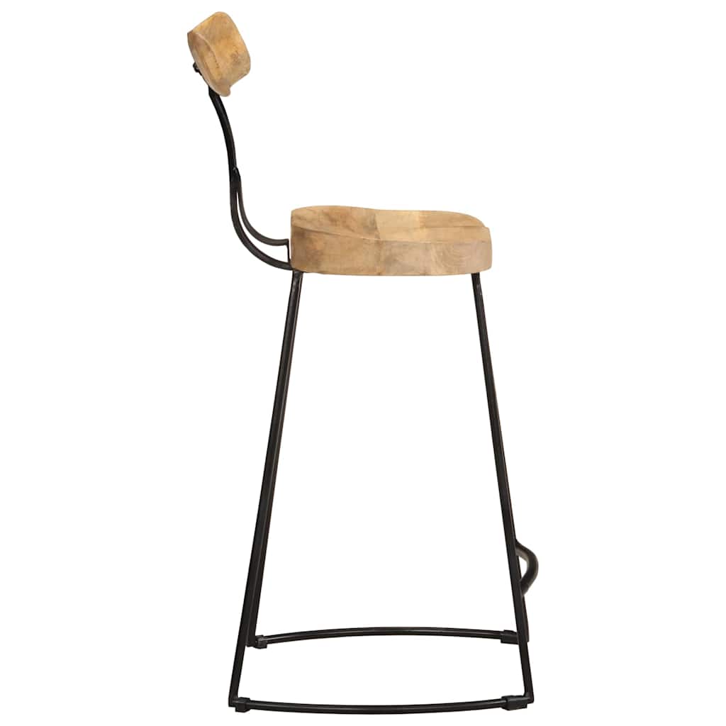 Tabouret de Bar en Bois et Métal Style Industriel-La-Fabrique-Industrielle