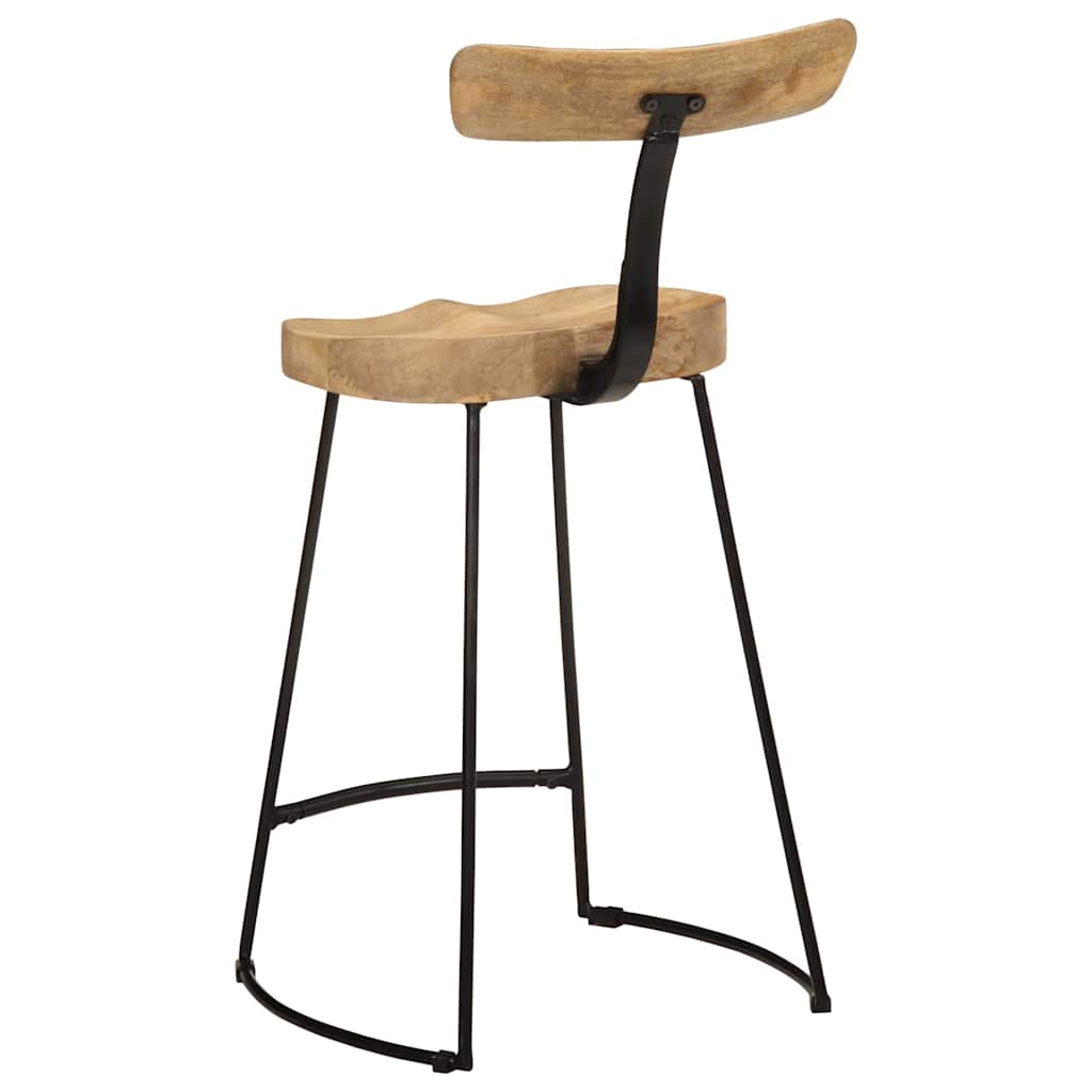 Tabouret de Bar en Bois et Métal Style Industriel-La-Fabrique-Industrielle