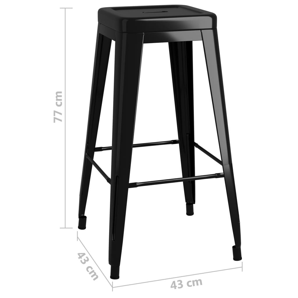 Tabouret de Bar en Fer Style Industriel-La-Fabrique-Industrielle