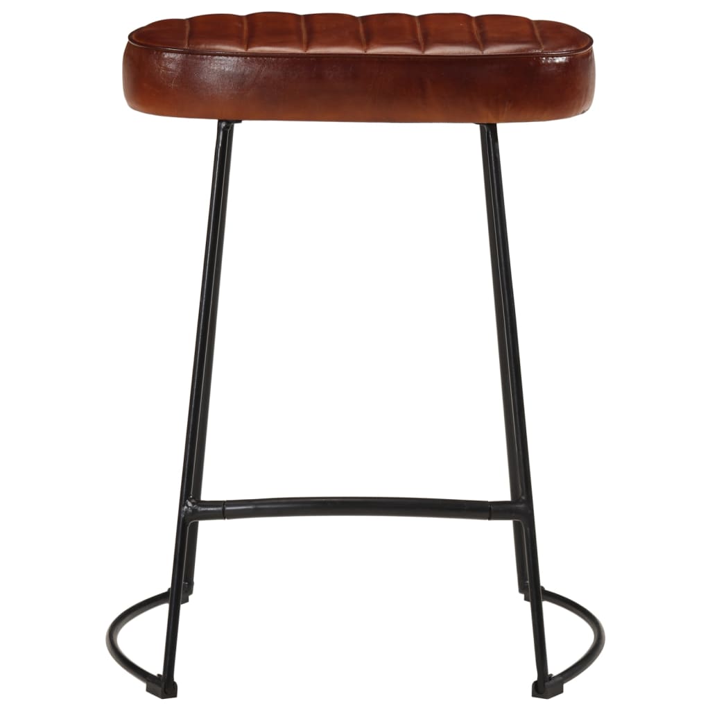 Tabouret de Bar en Métal et Cuir Style Industriel-La-Fabrique-Industrielle