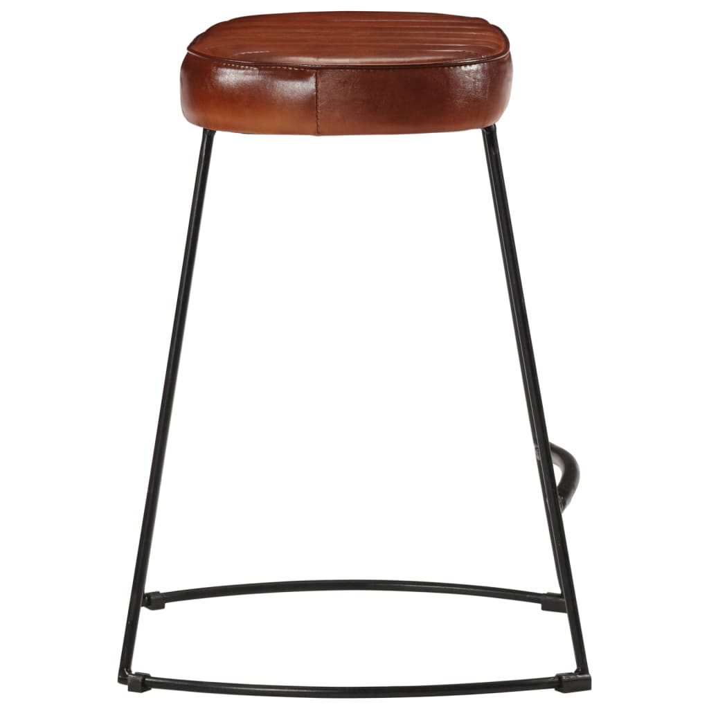 Tabouret de Bar en Métal et Cuir Style Industriel-La-Fabrique-Industrielle