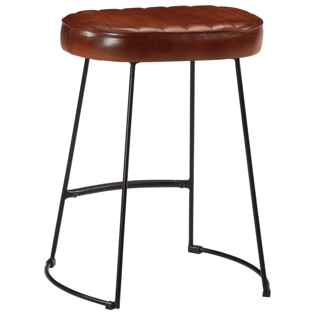 Tabouret de Bar en Métal et Cuir Style Industriel-La-Fabrique-Industrielle