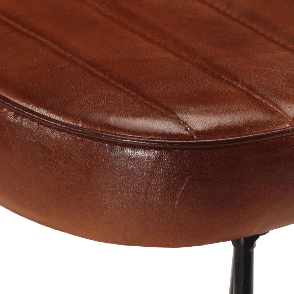 Tabouret de Bar en Métal et Cuir Style Industriel-La-Fabrique-Industrielle