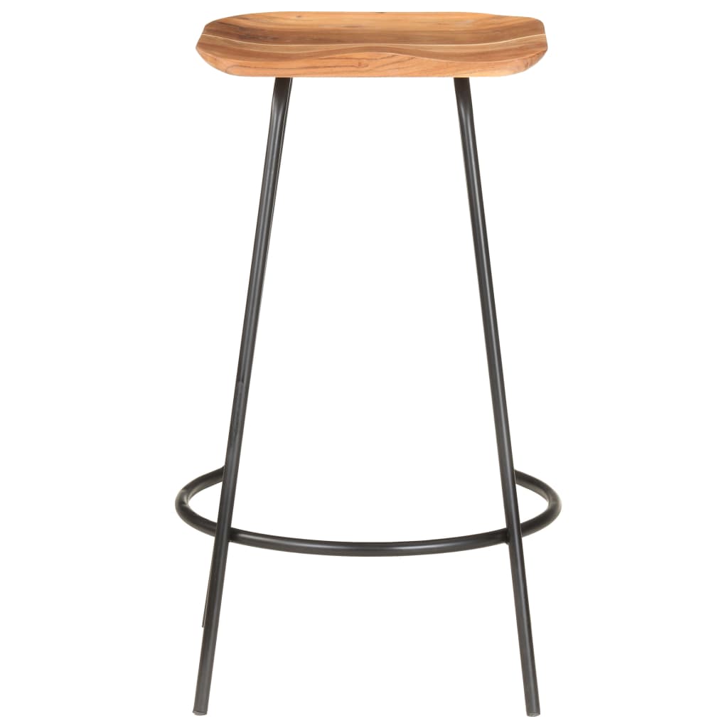 Tabouret de Bar en Noir et Bois Industriel-La-Fabrique-Industrielle