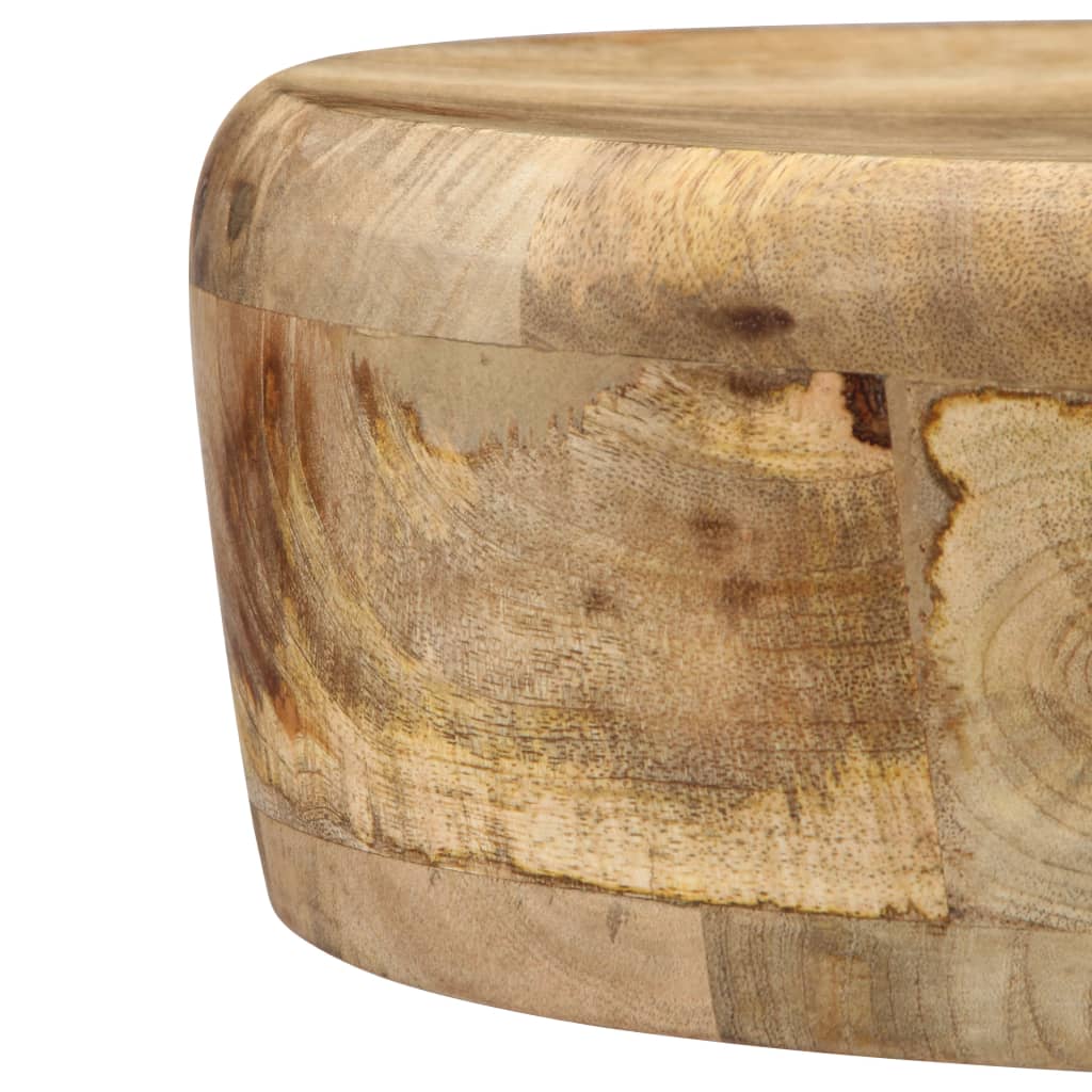 Tabouret en Bois de Manguier et Fer Style Industriel-La-Fabrique-Industrielle