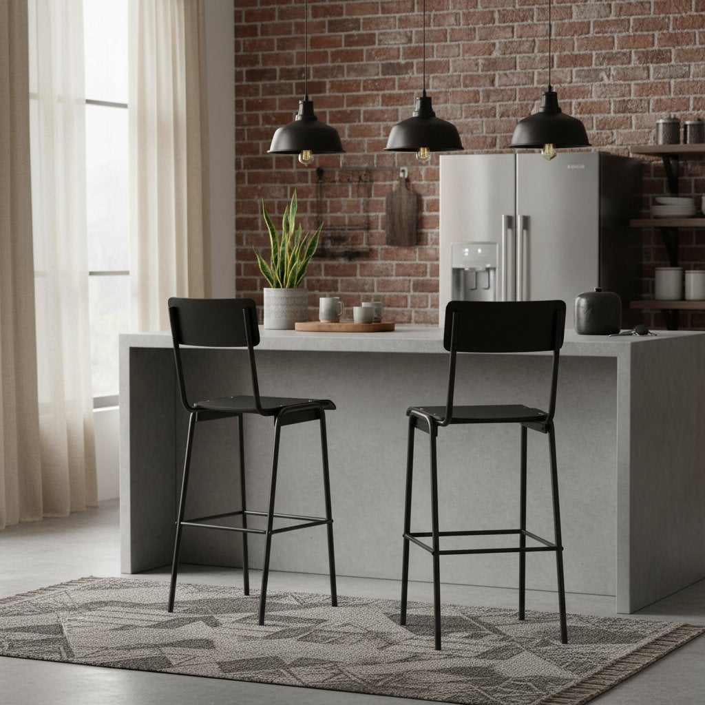 Tabouret Métallique Style Industriel