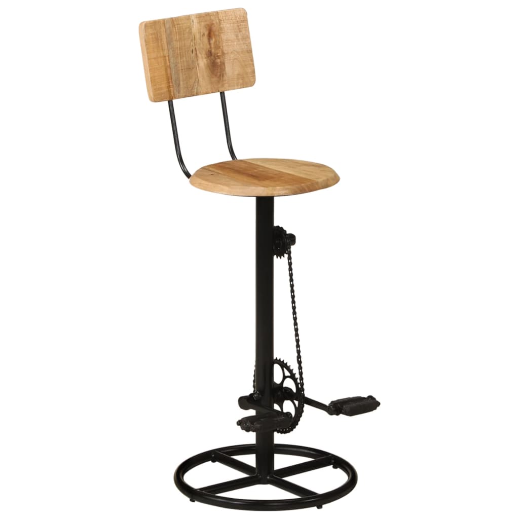 Tabourets De Bar Lot De 2 Bois Massif De Manguier-La-Fabrique-Industrielle