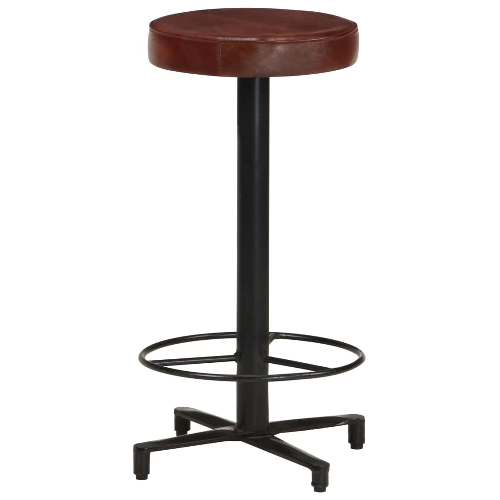 Tabourets De Bar Lot De 2 Cuir Véritable-La-Fabrique-Industrielle