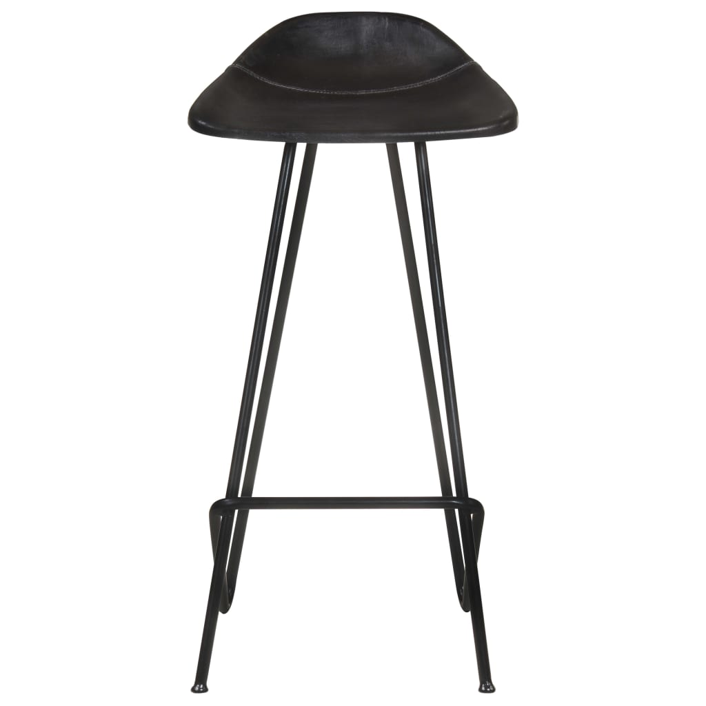 Tabourets De Bar Lot De 4 Cuir Véritable-La-Fabrique-Industrielle