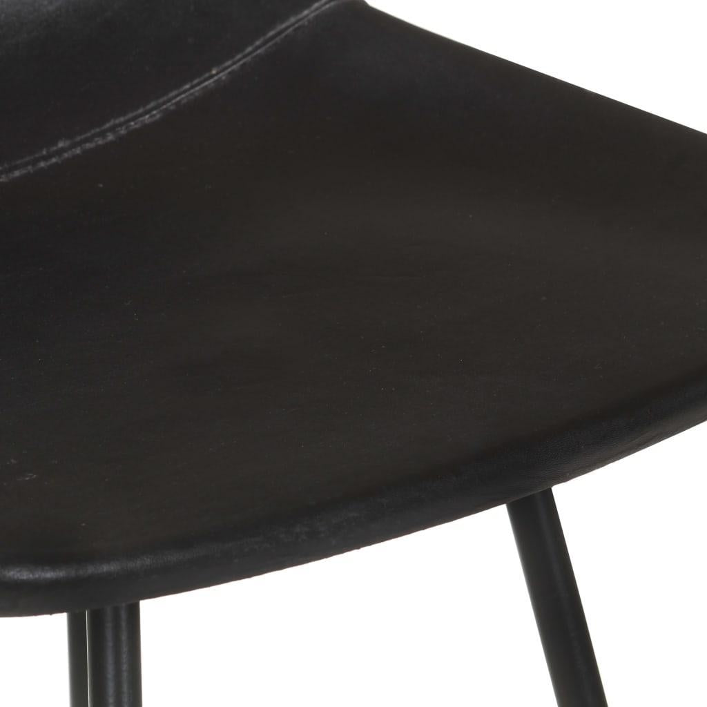 Tabourets De Bar Lot De 4 Cuir Véritable-La-Fabrique-Industrielle