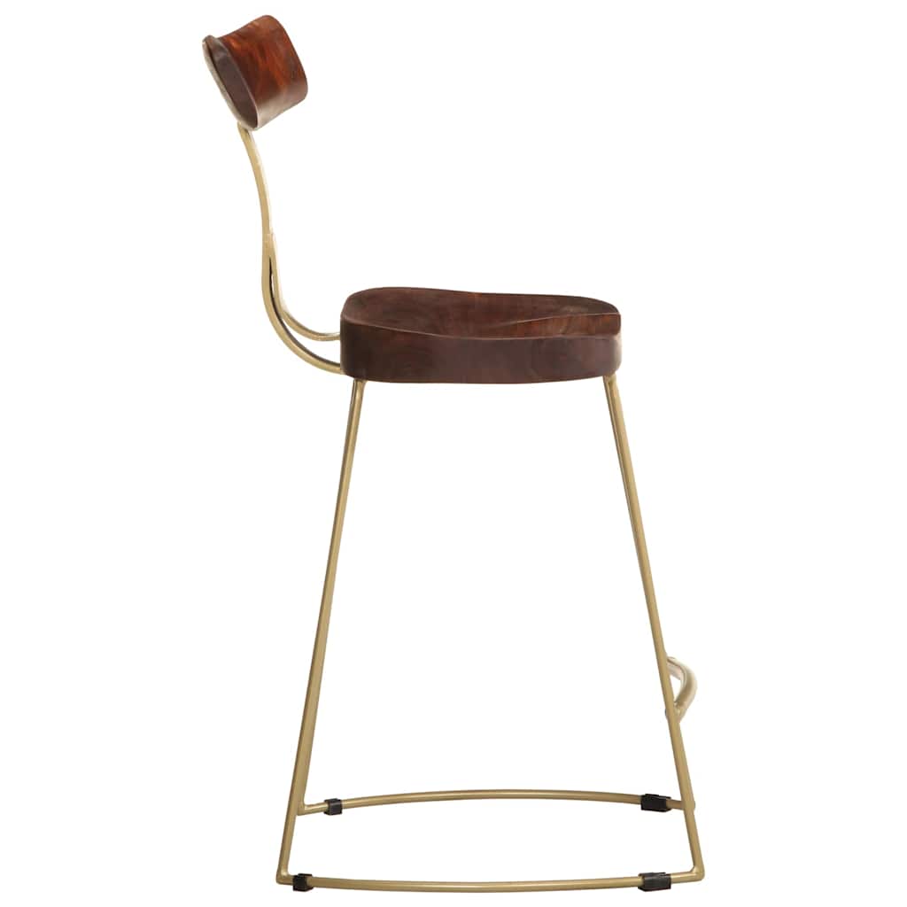 Tabourets de Bar Industriel en Bois et Métal Vintage-La-Fabrique-Industrielle