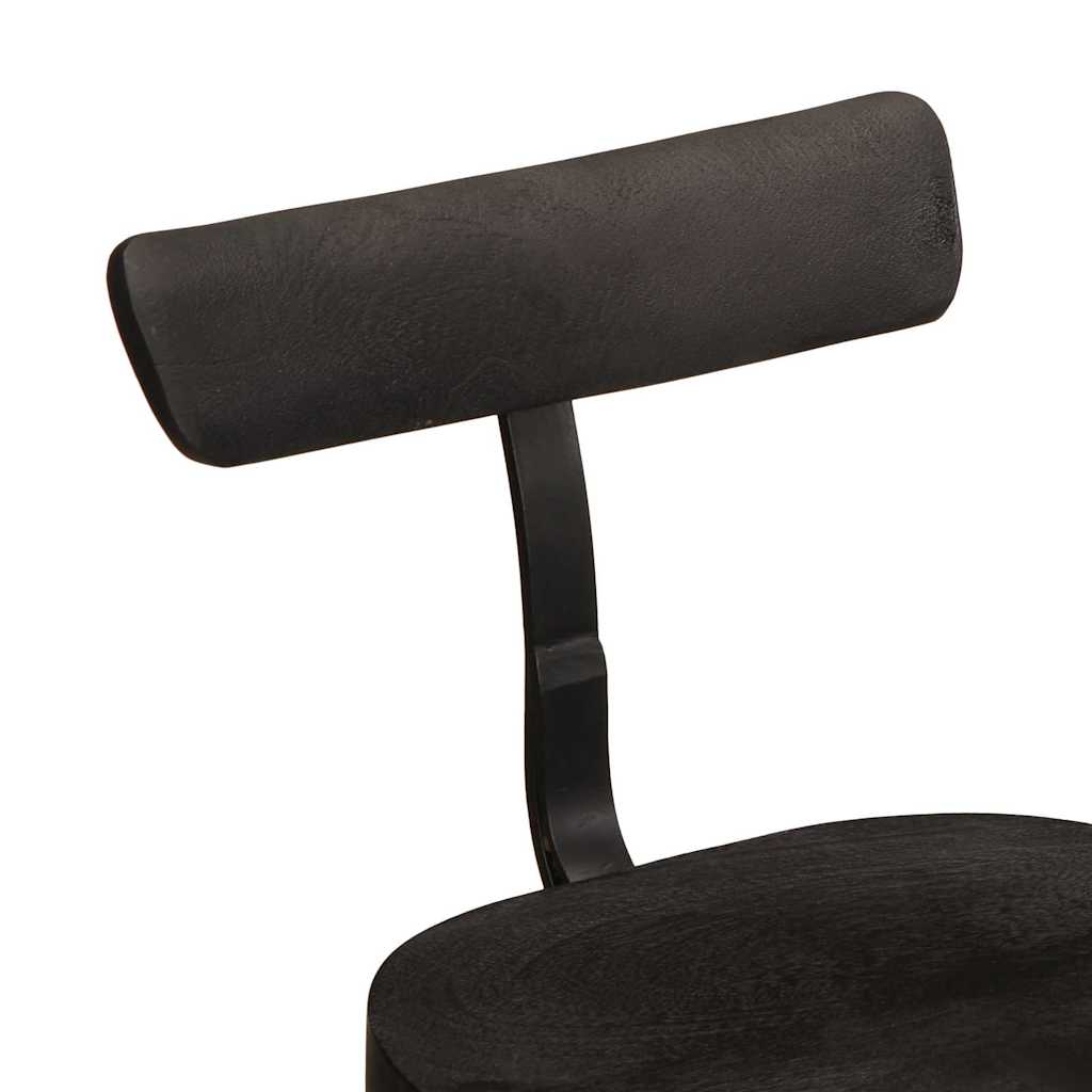 Tabourets de Bar en Bois et Métal Industriel Noir-La-Fabrique-Industrielle