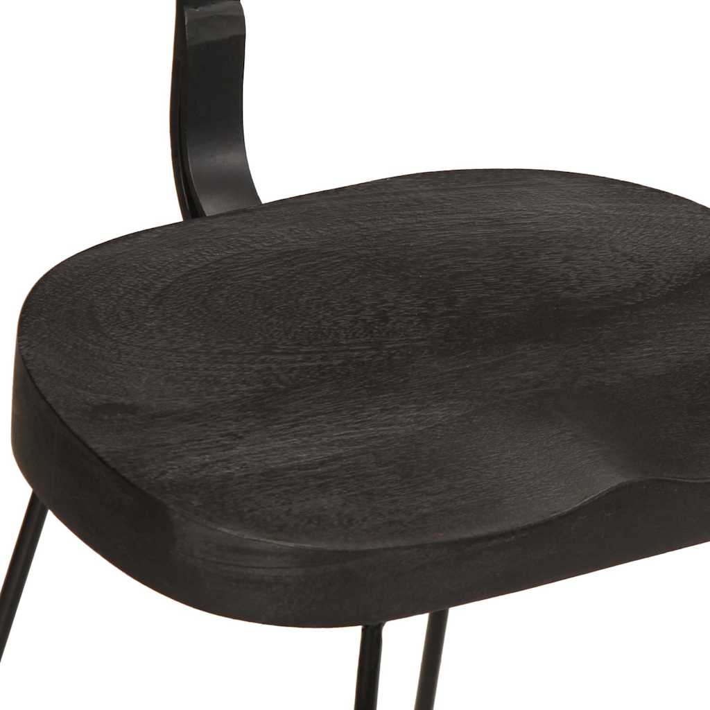 Tabourets de Bar en Bois et Métal Industriel Noir-La-Fabrique-Industrielle