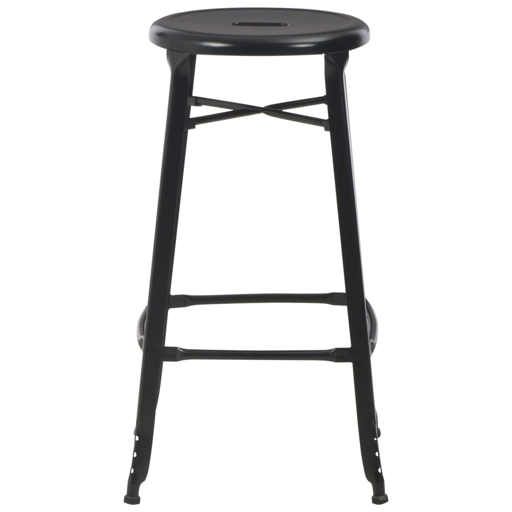 Tabourets de Bar en Métal Noir Design Industriel-La-Fabrique-Industrielle