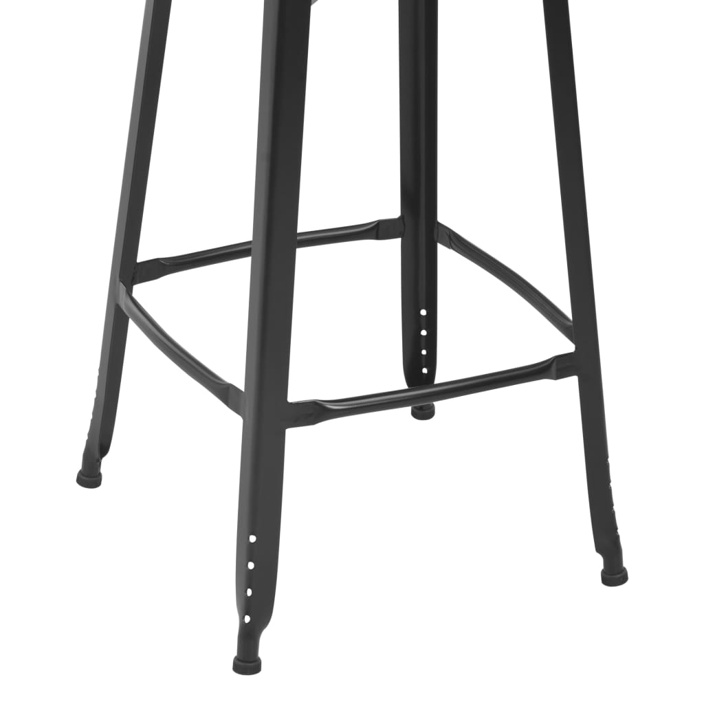 Tabourets de Bar en Métal Noir Design Industriel-La-Fabrique-Industrielle