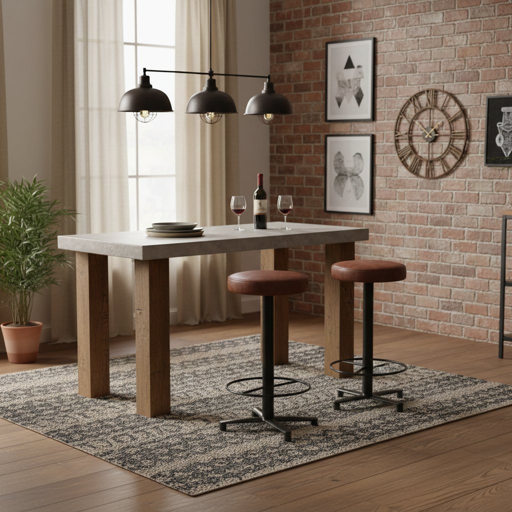 Tabourets De Bar Lot De 2 Cuir Véritable