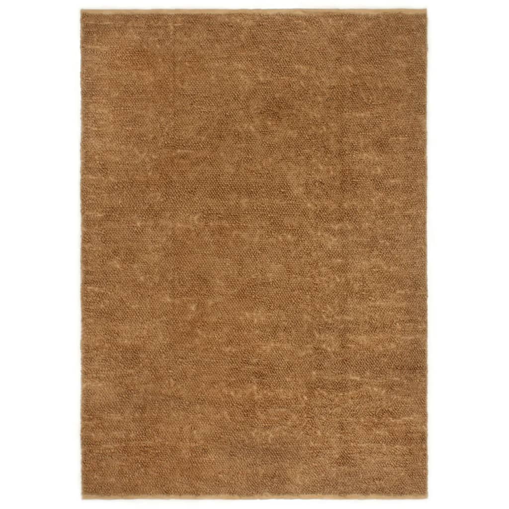 Tapis À Poils Bouclés Fait À La Main Jute Et Coton-180 x 250 cm-La-Fabrique-Industrielle