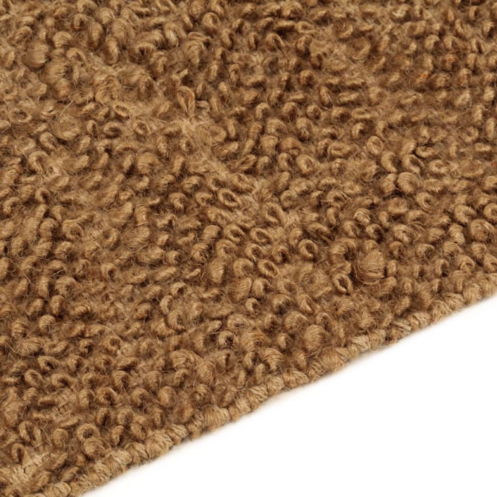 Tapis À Poils Bouclés Fait À La Main Jute Et Coton-La-Fabrique-Industrielle