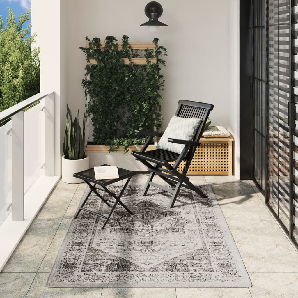 Tapis Arbizu Intérieur Extérieur Design Vintage-Gris-140 x 200 cm-La-Fabrique-Industrielle