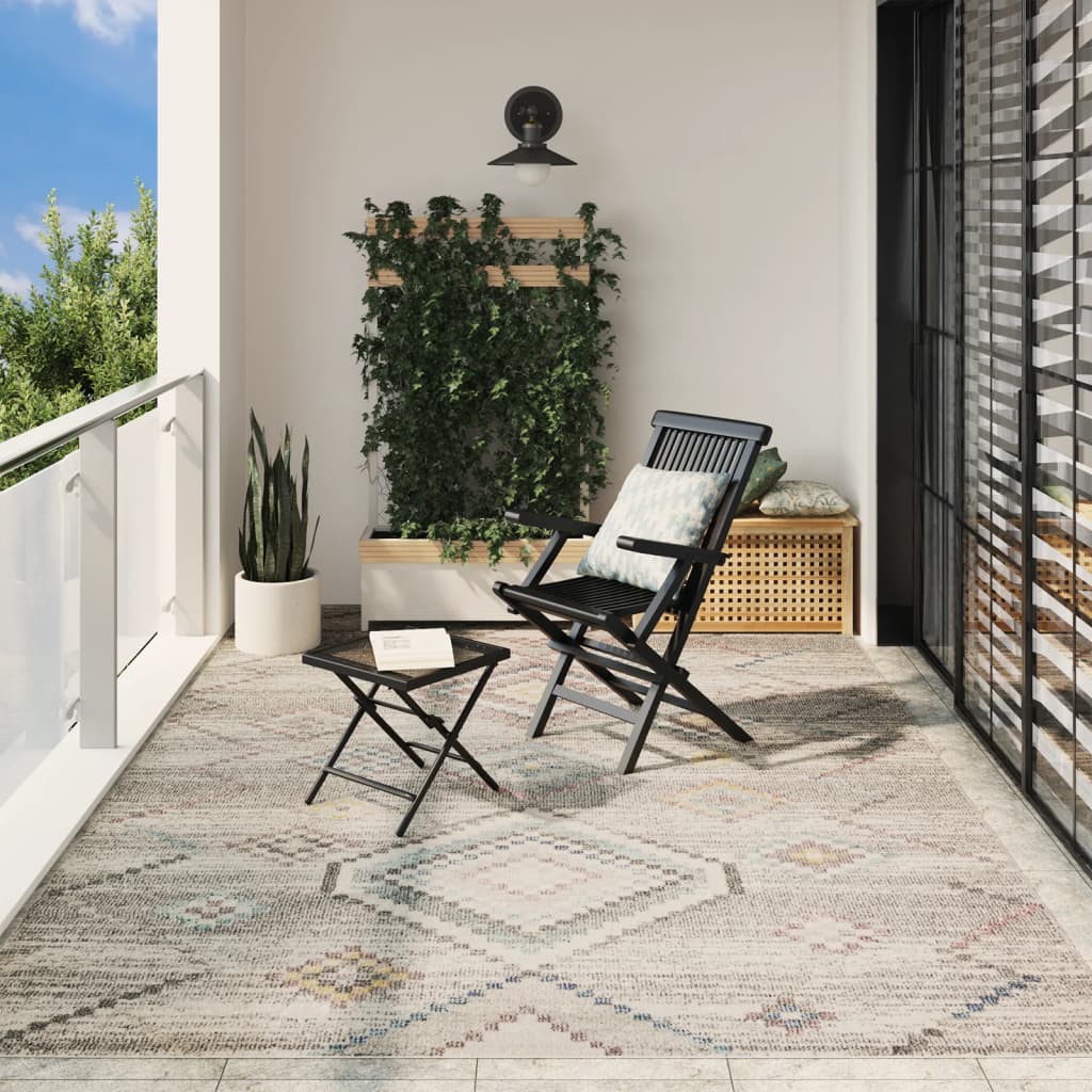 Tapis Arbizu Intérieur Extérieur Design Vintage-Gris clair-240 x 340 cm-La-Fabrique-Industrielle