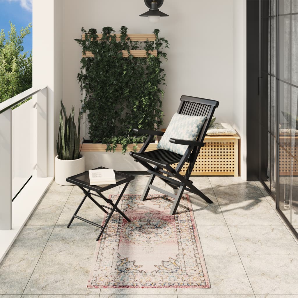 Tapis Arbizu Intérieur Extérieur Design Vintage-Rose-80 x 150 cm-La-Fabrique-Industrielle