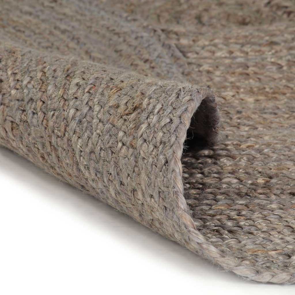 Tapis Fait À La Main Jute Rond-La-Fabrique-Industrielle