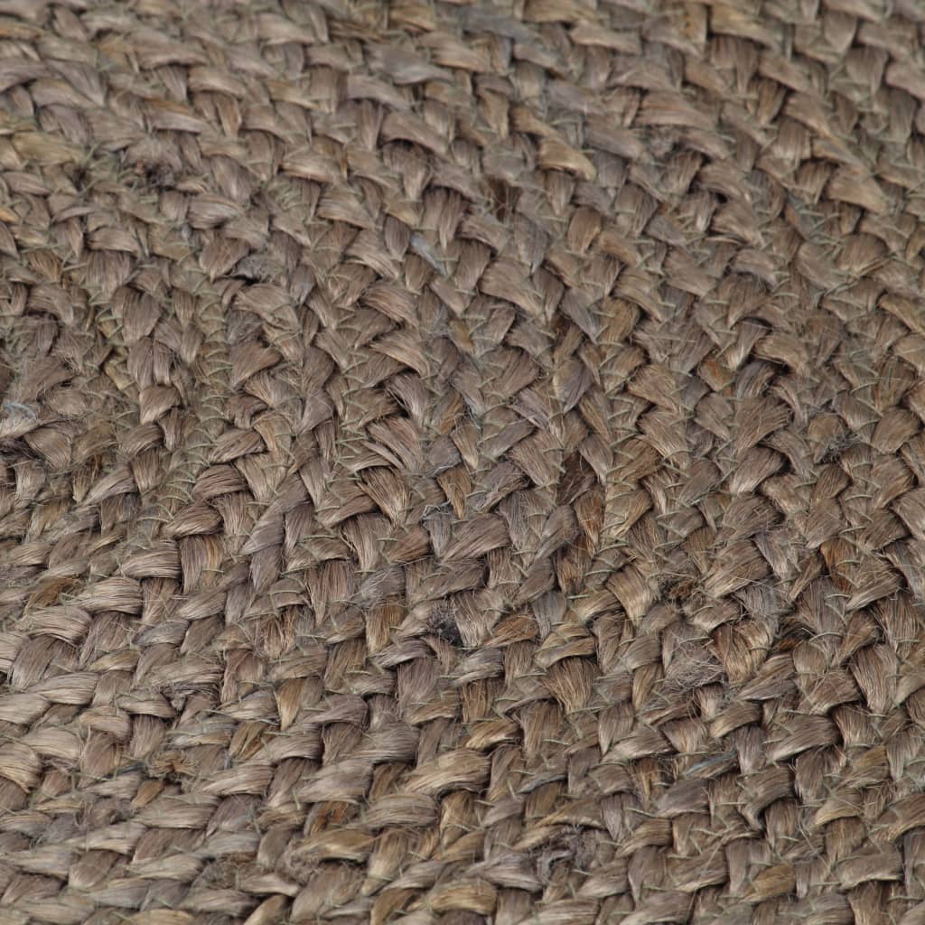 Tapis Fait À La Main Jute Rond-La-Fabrique-Industrielle