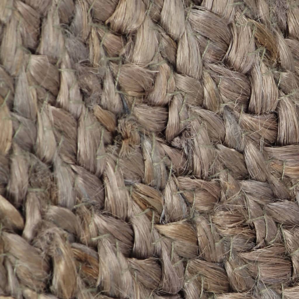 Tapis Fait À La Main Jute Rond-La-Fabrique-Industrielle