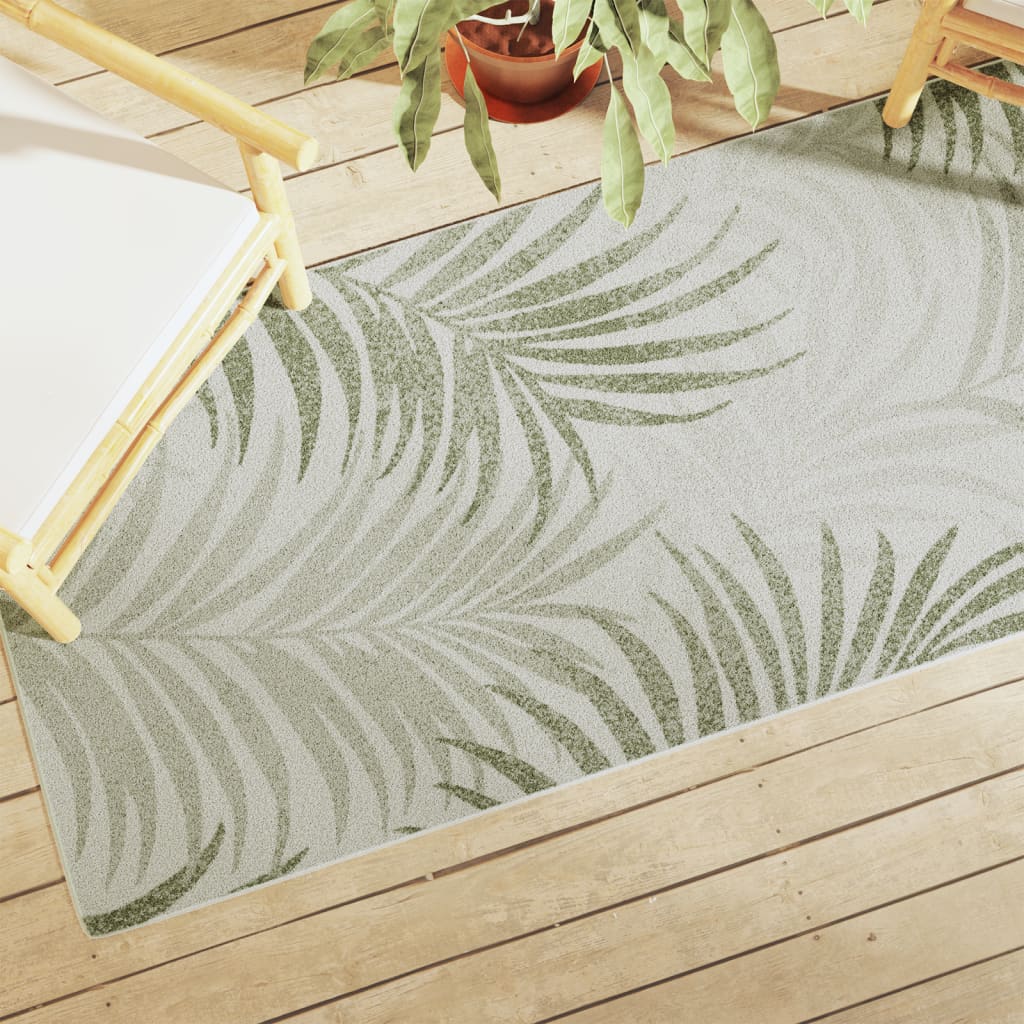 Tapis Intérieur Extérieur À Poils Courts 160X230Cm Antidérapant-Feuille-80 x 300 cm-La-Fabrique-Industrielle