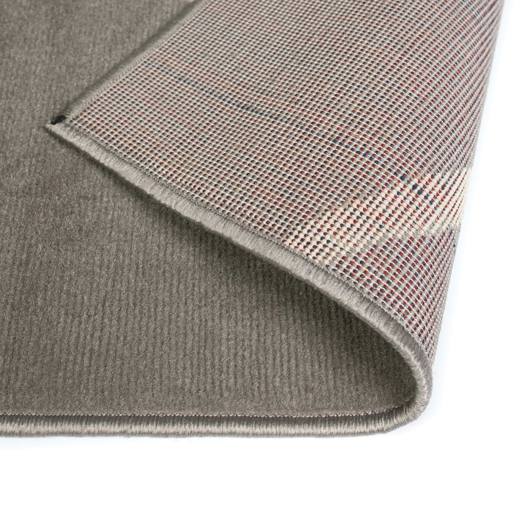 Tapis Moderne Design De Cercles Gris-La-Fabrique-Industrielle