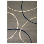Tapis Moderne Design De Cercles Gris-La-Fabrique-Industrielle