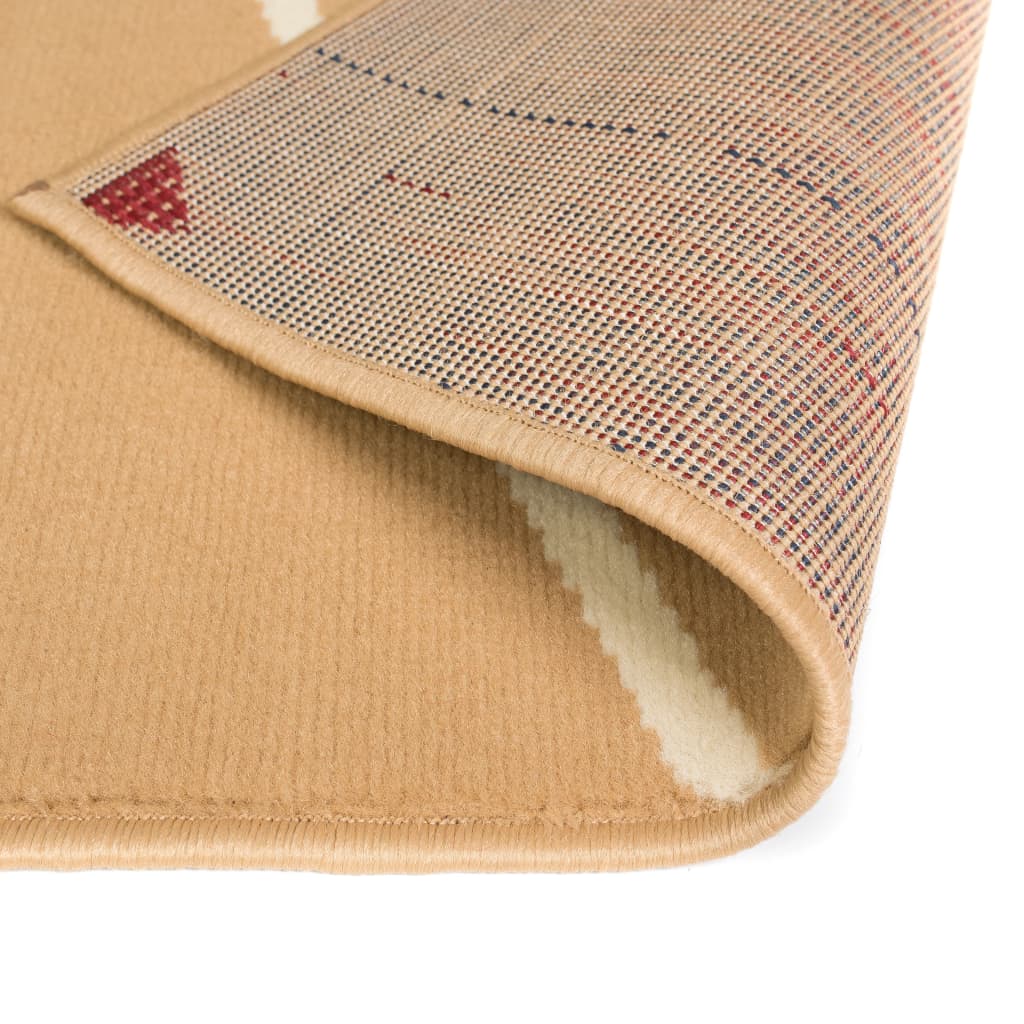 Tapis Moderne Design De Cercles Marron-La-Fabrique-Industrielle