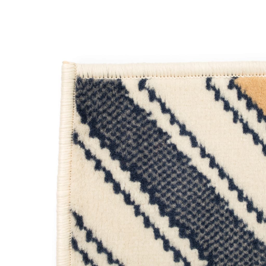 Tapis Moderne Design De Marron/Noir/Bleu-La-Fabrique-Industrielle