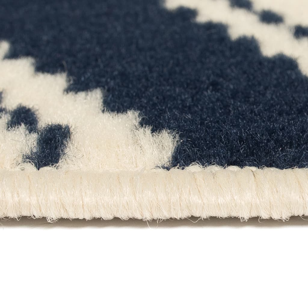 Tapis Moderne Design De Marron/Noir/Bleu-La-Fabrique-Industrielle