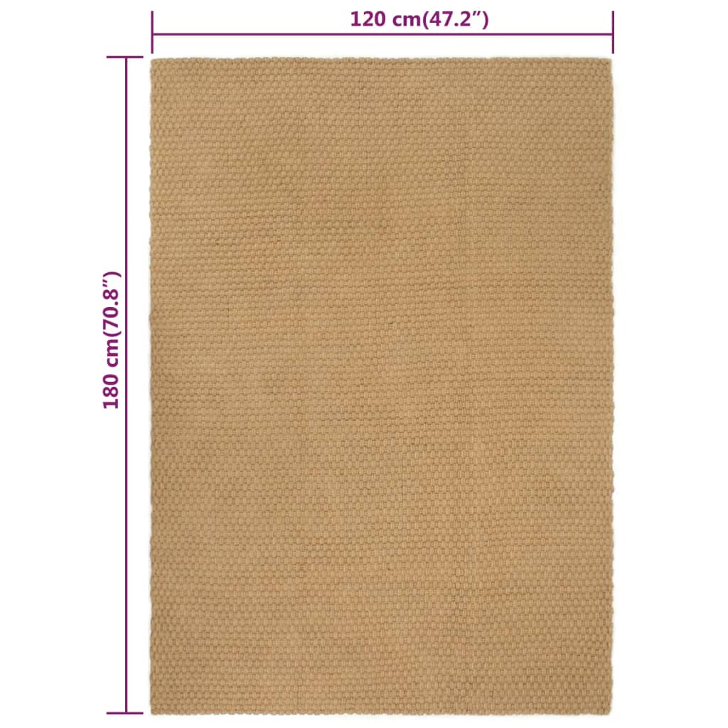 Tapis Rectangulaire Naturel Jute-La-Fabrique-Industrielle