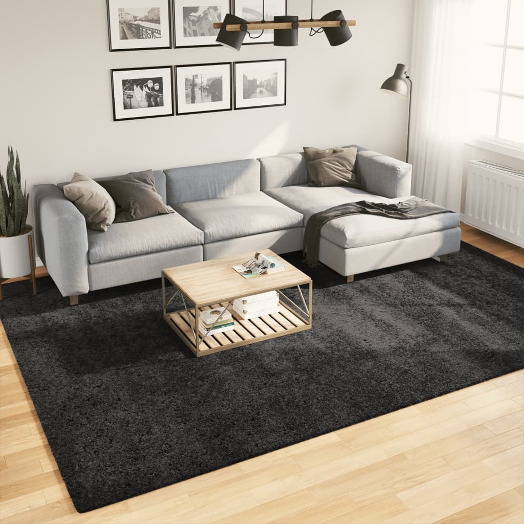 Tapis Shaggy Pamplona Poils Longs Moderne Anthracite-240 x 340 cm-La-Fabrique-Industrielle